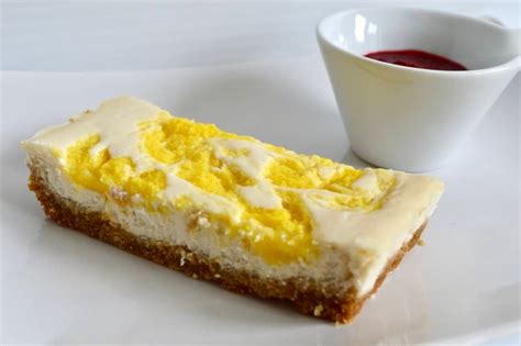 Mango Swirl Cheesecake With Raspberry Sauce Gluten Free Dairy Free