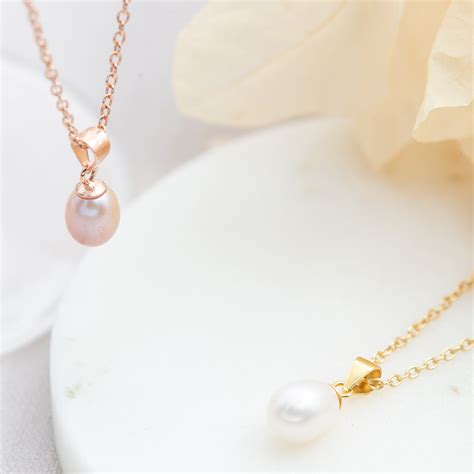 Single Teardrop Pearl Necklace Carins Jewellery