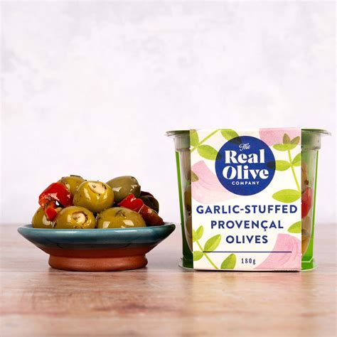 Garlic Stuffed Proven Ale Olives G The Real Olive Company