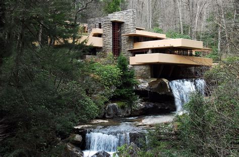 Fallingwater, Pennsylvania, USA - blueprint