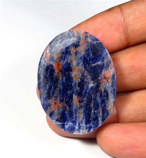 Blauer Sodalith Cabochon Sodalith Klassisch Nat Rlicher Etsy