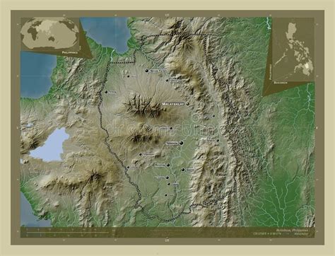 Bukidnon Philippines Wiki Labelled Points Of Cities Stock