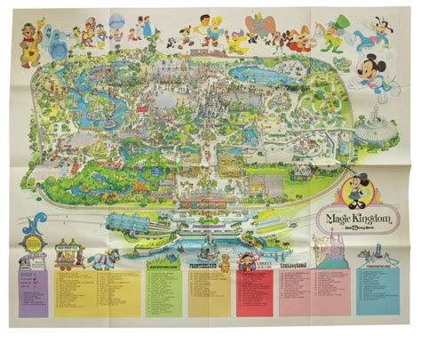 1979 Walt Disney World Magic Kingdom Souvenir Map Van Eaton Galleries