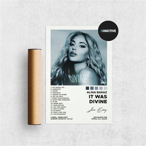 Alina Baraz Poster It Was Divine Poster Alina Baraz Album Etsy