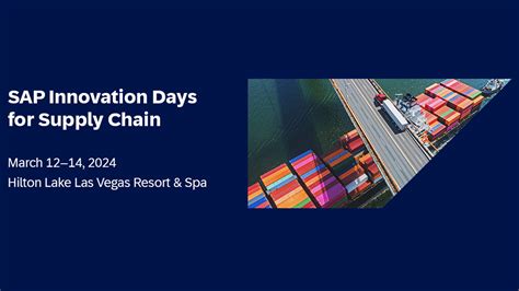 Dsc Software Ag At The Sap Innovation Days For Supply Chain Sap Ectr