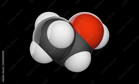 Stockillustratie Structural Chemical Formula And Molecular Structure Of