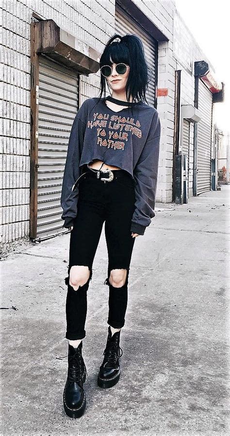 90s Grunge Aesthetic Fashion Style Inspired Looks | Edgy outfits ...