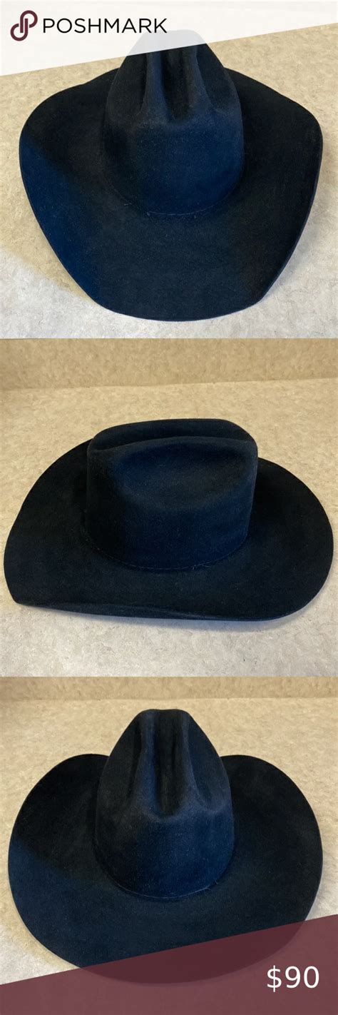 Resistol Self Conforming Felt Cowboy Hat Felt Cowboy Hats Black Felt