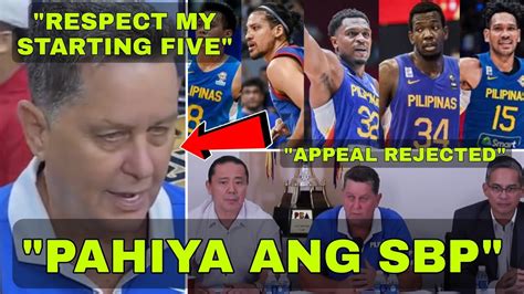 Eto Na Sbp Pahiya Sa Starting Five Ni Coach Tim Cone Appeal Sa