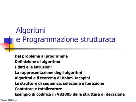 PPT Algoritmi E Programmazione Strutturata PowerPoint Presentation