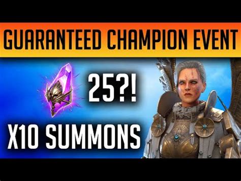 GUARANTEED CHAMPION EVENT X10 SUMMONS Raid Shadow Legends YouTube