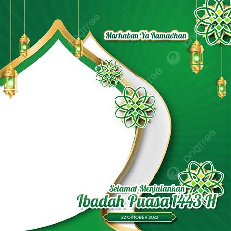 Twibbon Marhaban Ya Ramadhan Tahun H Png Twibbon Ramad N