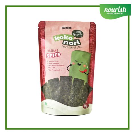 Kokobi Koko Nori Crispy Seaweed Snack Rumput Laut Halal No Msg Gr