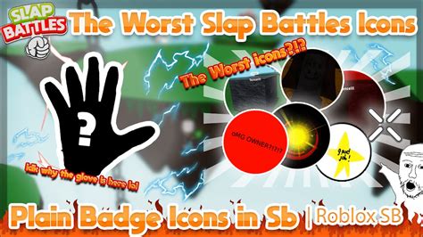 The Worst Slap Battles Badge Icons Roblox Slap Battles Youtube