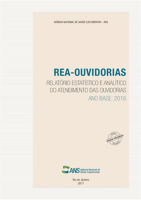 Pdf Rea Ouvidorias Ans O Perfil Das Unidades De Ouvidoria