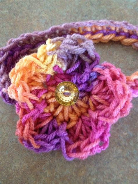 Crochet Flower Headband | Crochet, Crochet flower headbands, Crochet ...