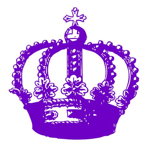 Purple Queen Crown Clip Art