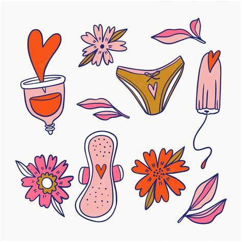 Free Vector Feminine Hygiene Products Concept