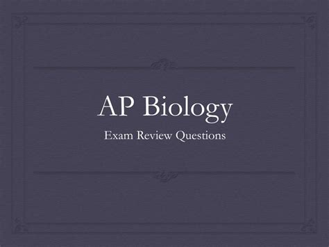 Ppt Ap Biology Powerpoint Presentation Free Download Id2151824