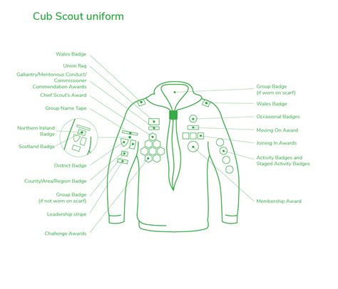 Cubs Uniform And Badge Placement Scouts