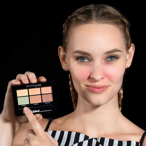 Learn How To Cover Redness Red Spots And Blemishes With Yellow Green