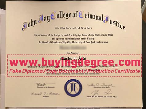 Customize A Fake John Jay College Of Criminal Justice Diploma