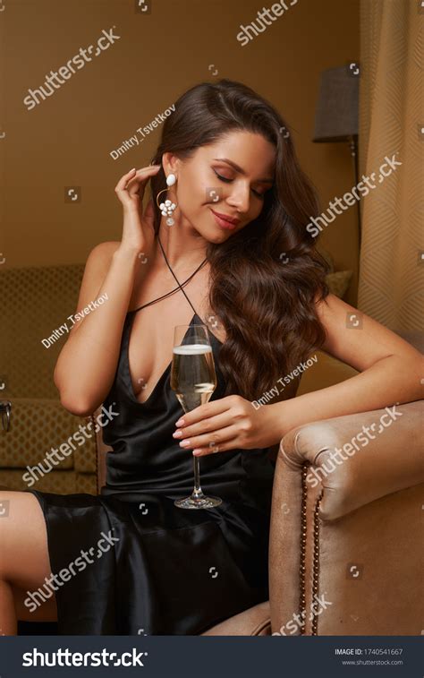 Sensual Portrait Beautiful Brunette Woman Long Stock Photo Shutterstock