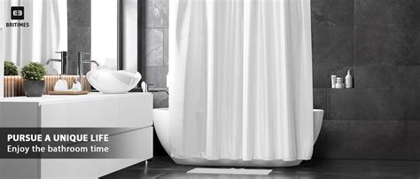 Amazon Britimes Piece Shower Curtain Sets With Hooks Get Naked Black With Non Slip