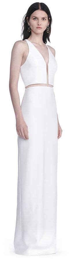 Alexander Wang V Neck Fishline Gown Gowns Dresses A Line Gown Lucy