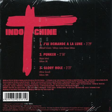 MUSICOLLECTION INDOCHINE J Ai Demandé A La Lune CD 2Titres 2002