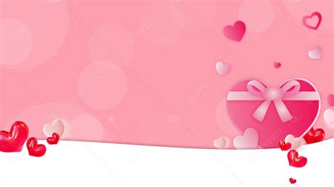 Fondo Romántico Día De San Valentín Corazón Rosa Para Power Point Y Diapositivas Slidesdocs