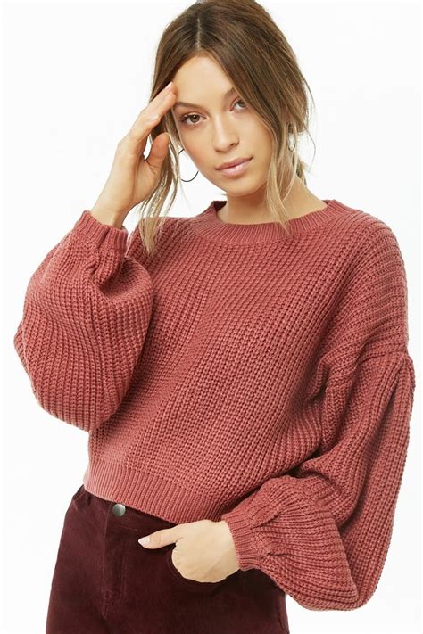 Sweater Knit Crop Top Sweater Fashion Fancy Sweater Knit Crop Top