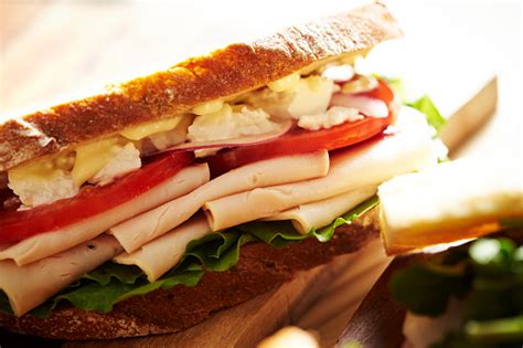 Chicken Ham Sandwich Stock Photo - Download Image Now - Bread, Cheese, Chicken Meat - iStock