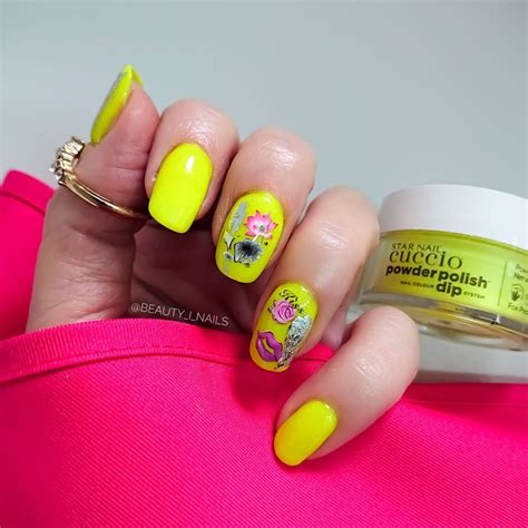 3073 Puder Tytanowy Neon Yellow 14 G DIP SYSTEM Cuccio