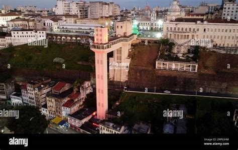 Salvador Bahia Brazil December Aerial View Of Elevador