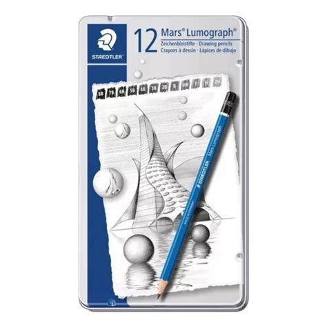 LAPICES GRADUADOS STAEDTLER LUMOGRAPH LATA X12 PAPELERIA