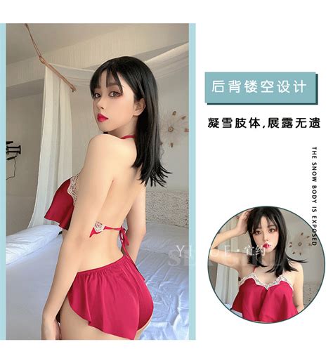 Sexy Lingerie Sexy Bellyband Split Pajamas Hot Lace Temptation Pure Desire Style Home Clothes