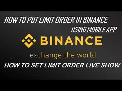 Binance Stop Loss And Take Profit Binance Oco Order Explain In Urdu