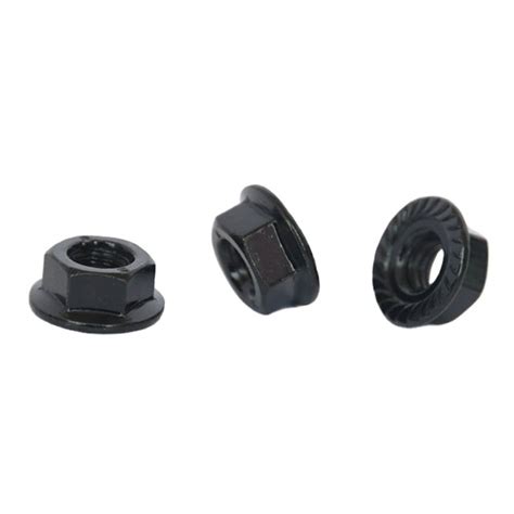 High Strength Grade Steel Black Oxide Din Hex Flange Nuts