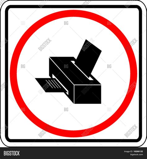 Printer Sign Vector Photo Free Trial Bigstock