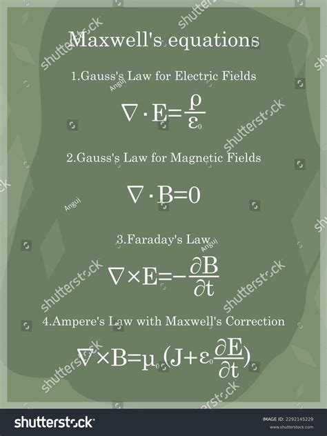 12 Maxwells Equations Integral Form Images, Stock Photos & Vectors ...