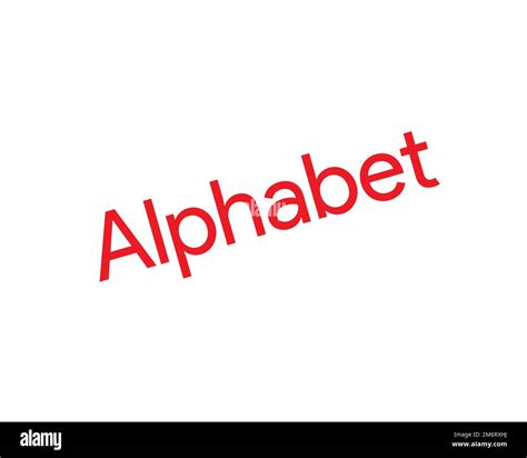 Alphabet Inc. rotated logo, white background Stock Photo - Alamy