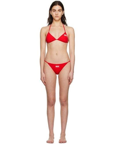 Black And Red Bikinis And Bathing Suits For Women Lyst