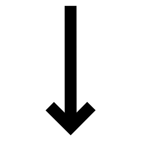 Arrow Long Down Vector SVG Icon SVG Repo