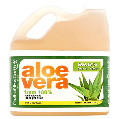 Fruit Of The Earth Aloe Vera Juice With 998 Aloe Organic Fresh Healthy 128 Oz 71661001286 Ebay