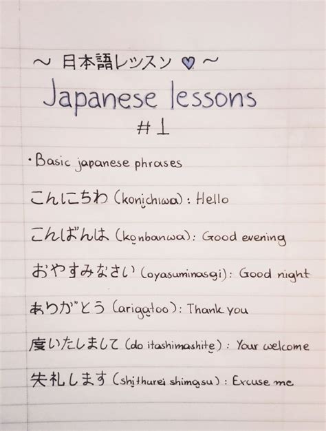 ♡japanese Lessons 1♡ Artofit