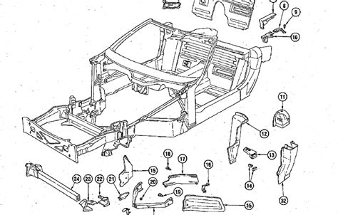 C4 Corvette Frame Diagram