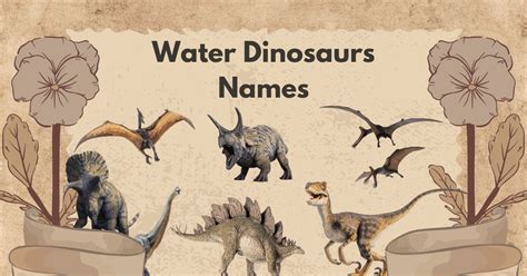 Funny and unique water dinosaur names - Haha Names