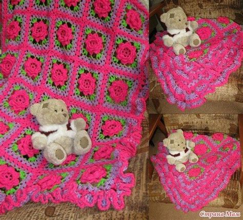 Flower Square Blanket Crochet Pattern ⋆ Crochet Kingdom