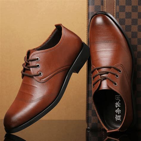 Men Comfy Microfiber Leather Soft Lace Up Business Casual Formal Shoes